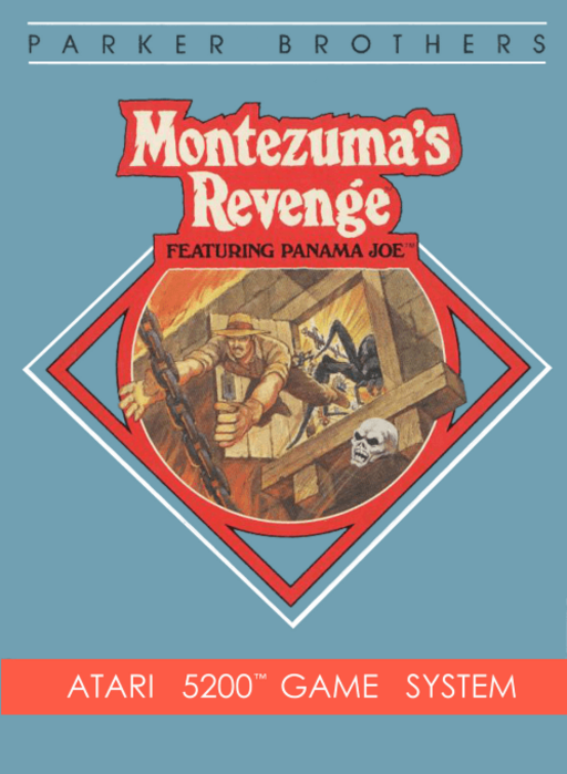 Montezuma's Revenge Featuring Panama Joe box art for Atari 5200